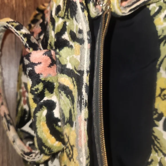 Vintage Mid-Centurt 1960s Floral Tapestry Carpet Bag Hand Bag Kadin-Style - Picture 12 of 14